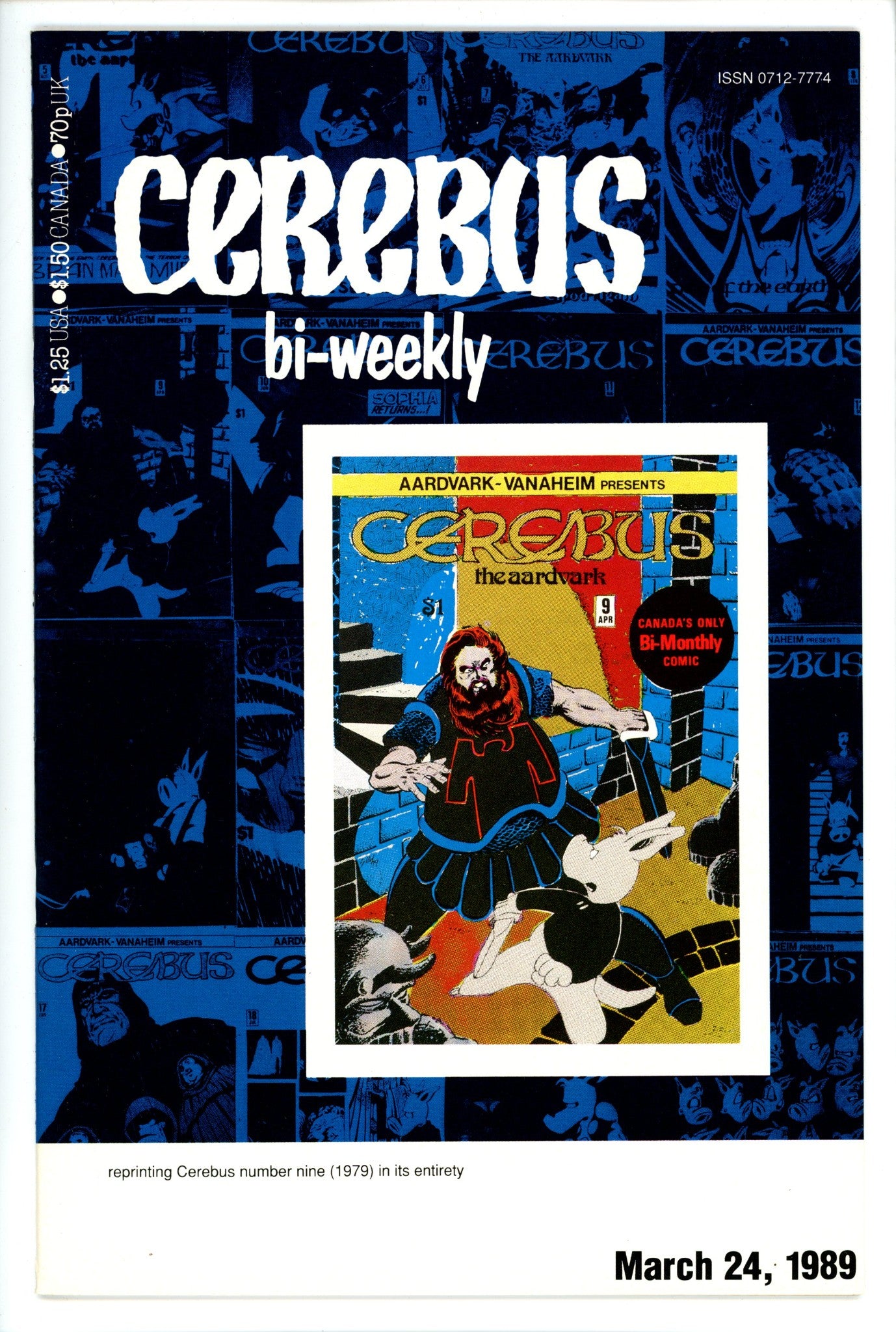 Cerebus Bi-Weekly 9-Aardvark-Vanaheim-CaptCan Comics Inc
