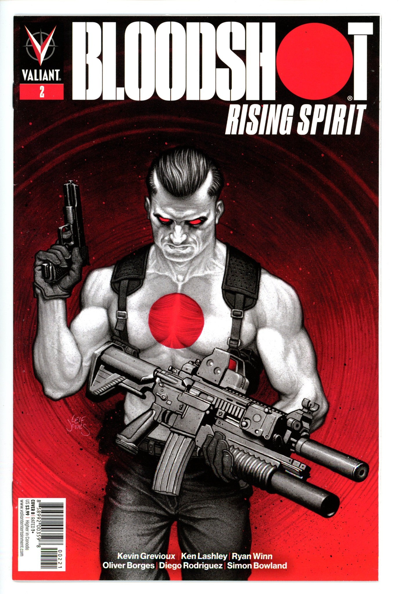 Bloodshot Rising Spirt 2 Variant-Valiant-CaptCan Comics Inc