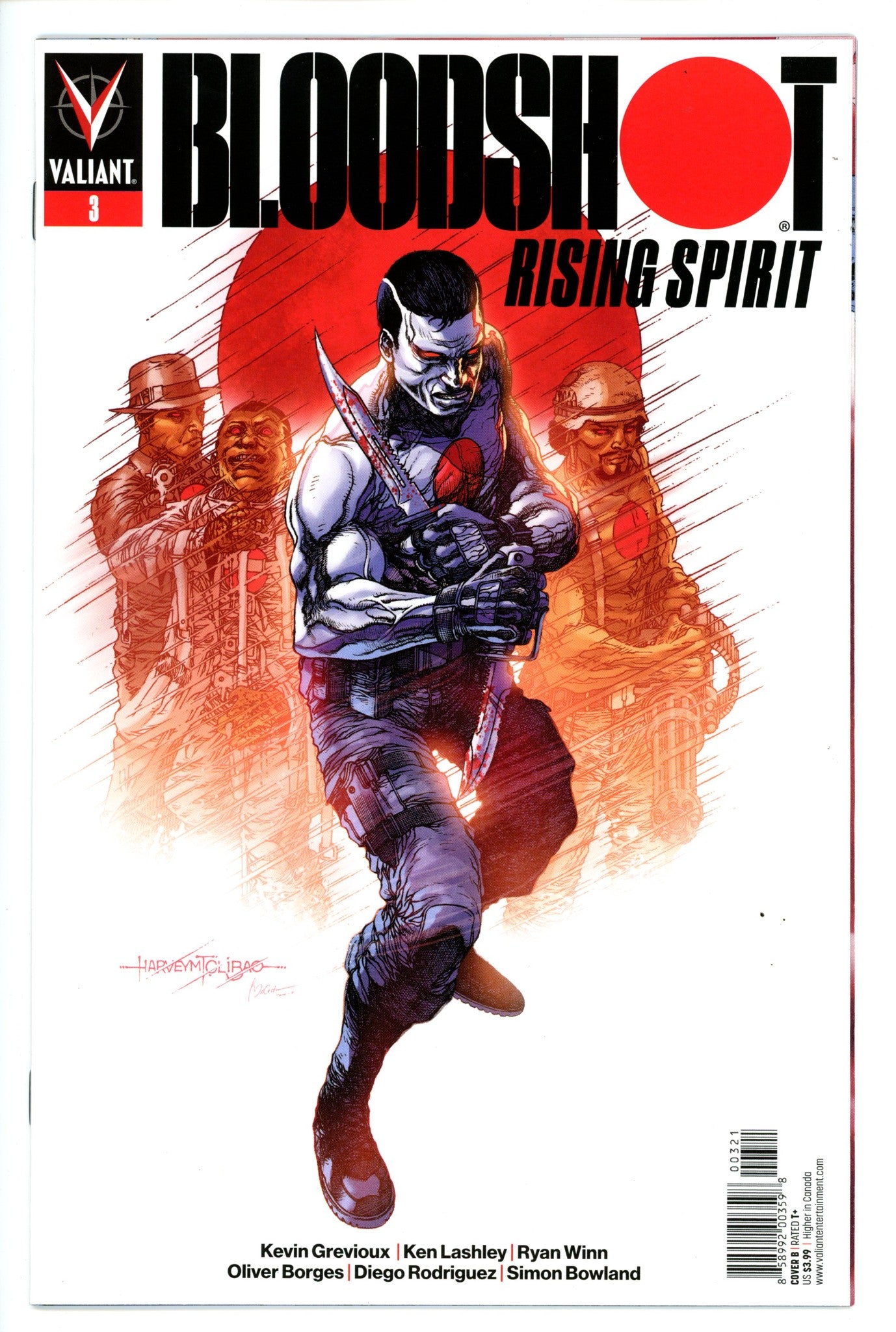 Bloodshot Rising Spirt 3 Variant-Valiant-CaptCan Comics Inc