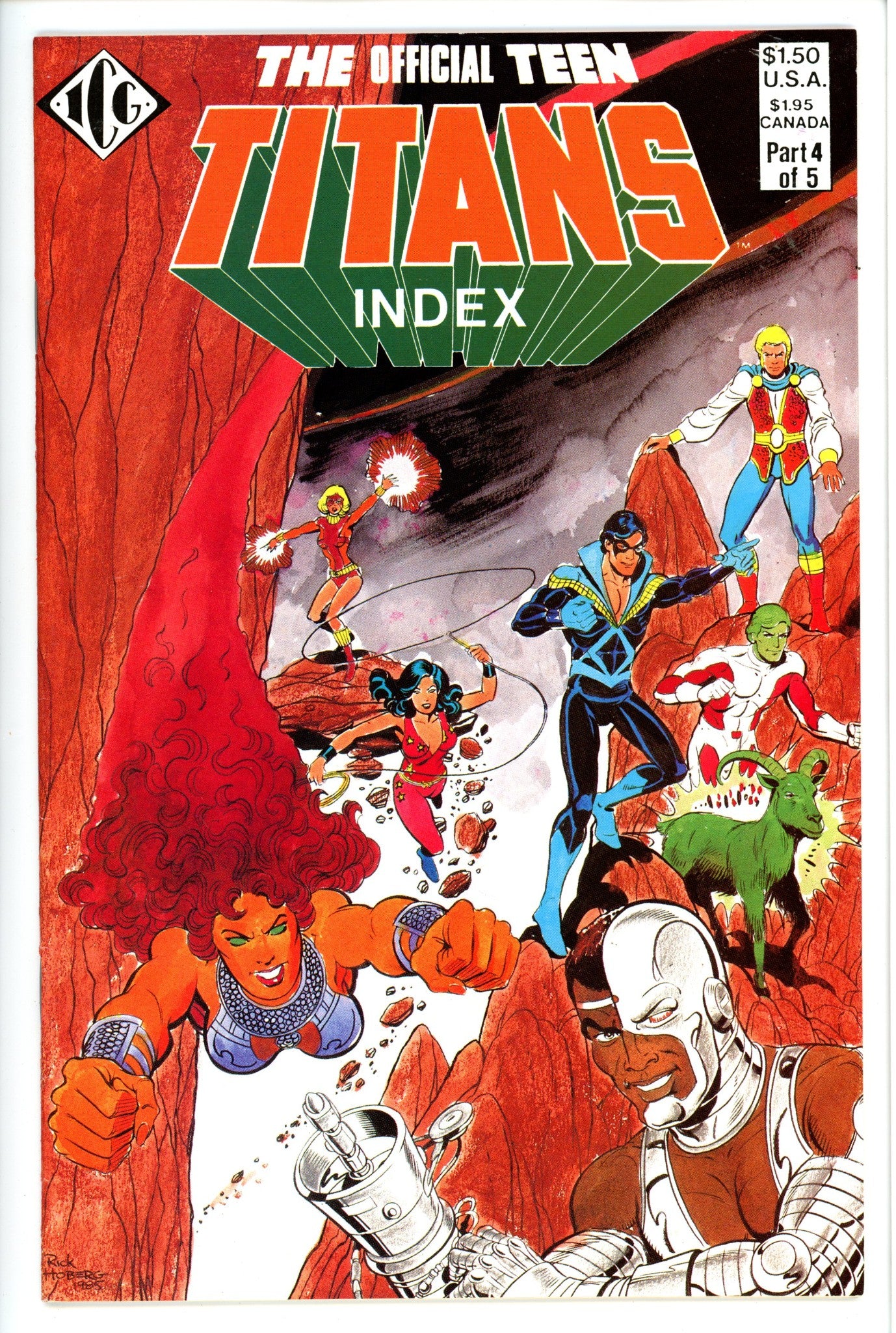 Official Teen Titans Index 4-DC-CaptCan Comics Inc