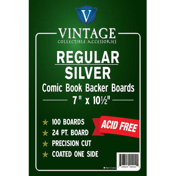 Comics Pro Line's Vintage Collectibles Brand Regular / Silver 7" x 10 1/2 Board 24pt x100