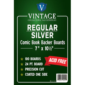 Comics Pro Line's Vintage Collectibles Brand Regular / Silver 7" x 10 1/2 Board 24pt x100